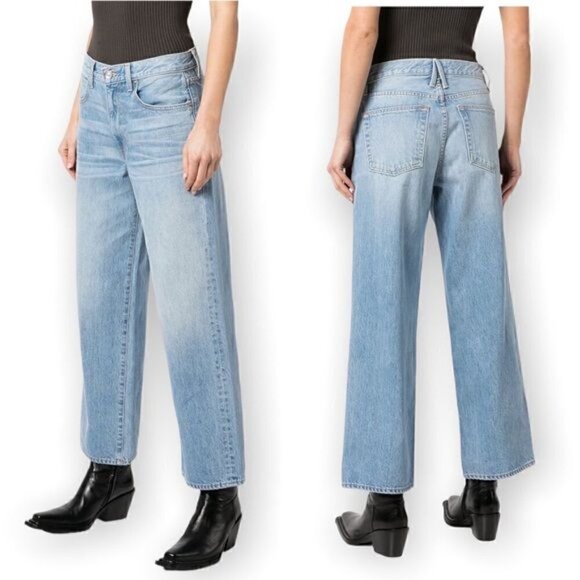 NWT SLVRLAKE Madison Wide Leg Cropped Jeans, Size 29 - Picture 2 of 15